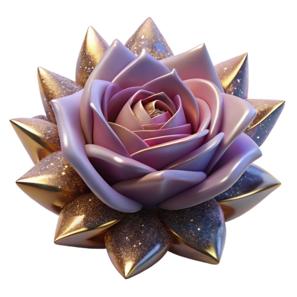 elegant creative Single Rose with Thorns Transparent professional png