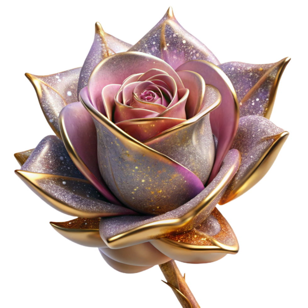 beautiful abstract Single Rose with Thorns Transparent high quality png
