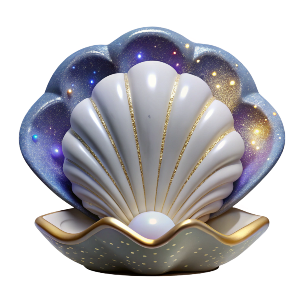 beautiful creative Single Seashell Cutout with Spiral Pattern genuine png
