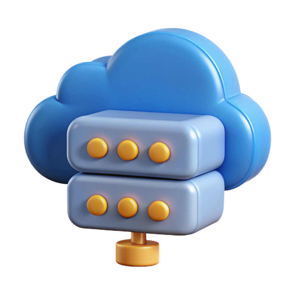 extraordinary minimalist Cloud computing server icon high quality png