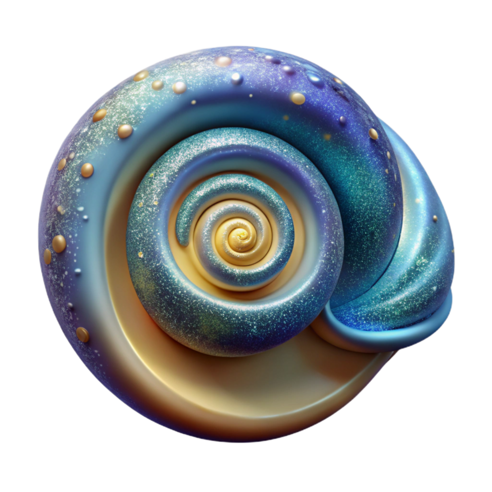 elegant minimalist Single Seashell Spiral Shaped Transparent exclusive png