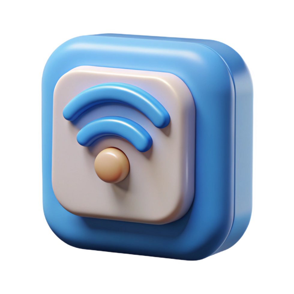 elegant minimalist Internet of things sensor icon exclusive png