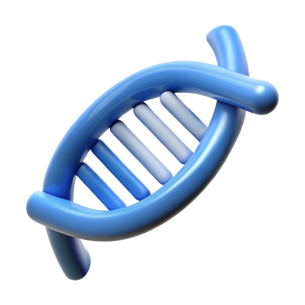 magnificent minimalist Biotechnology DNA strand icon 4K png
