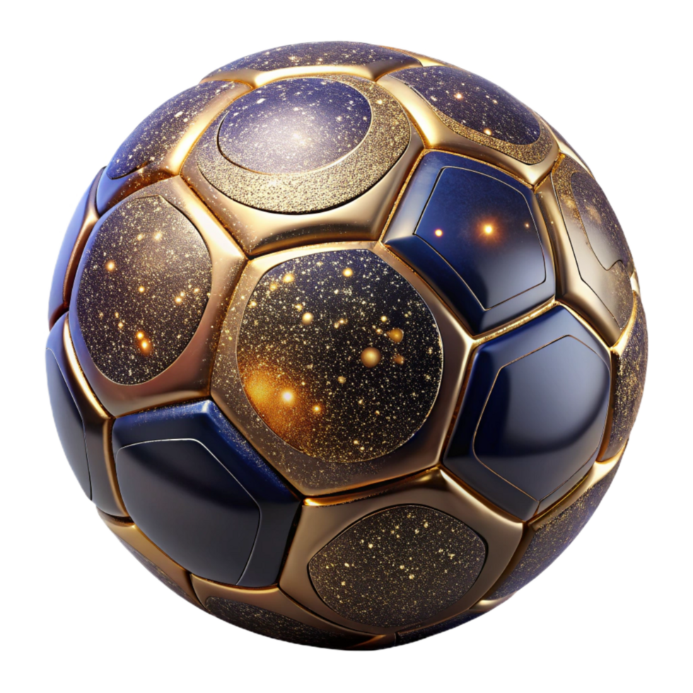 serene abstract Single Soccer Ball Front View Cutout original png