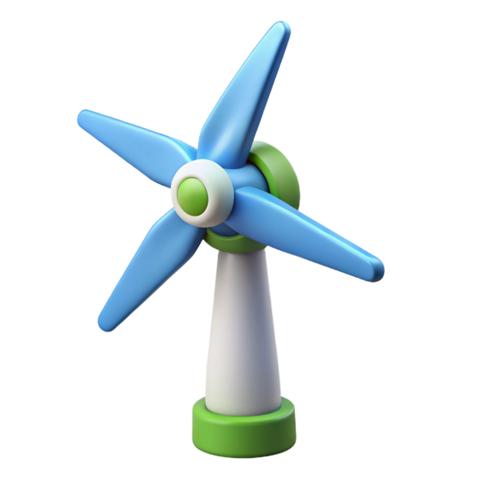 dramatic modern Renewable energy wind turbine icon premium png