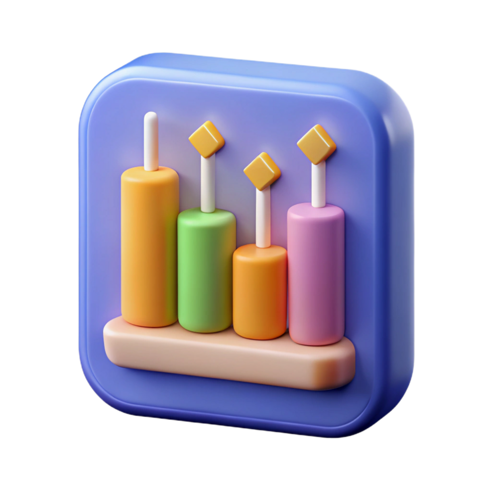 impressive modern Financial technology stock chart icon original png