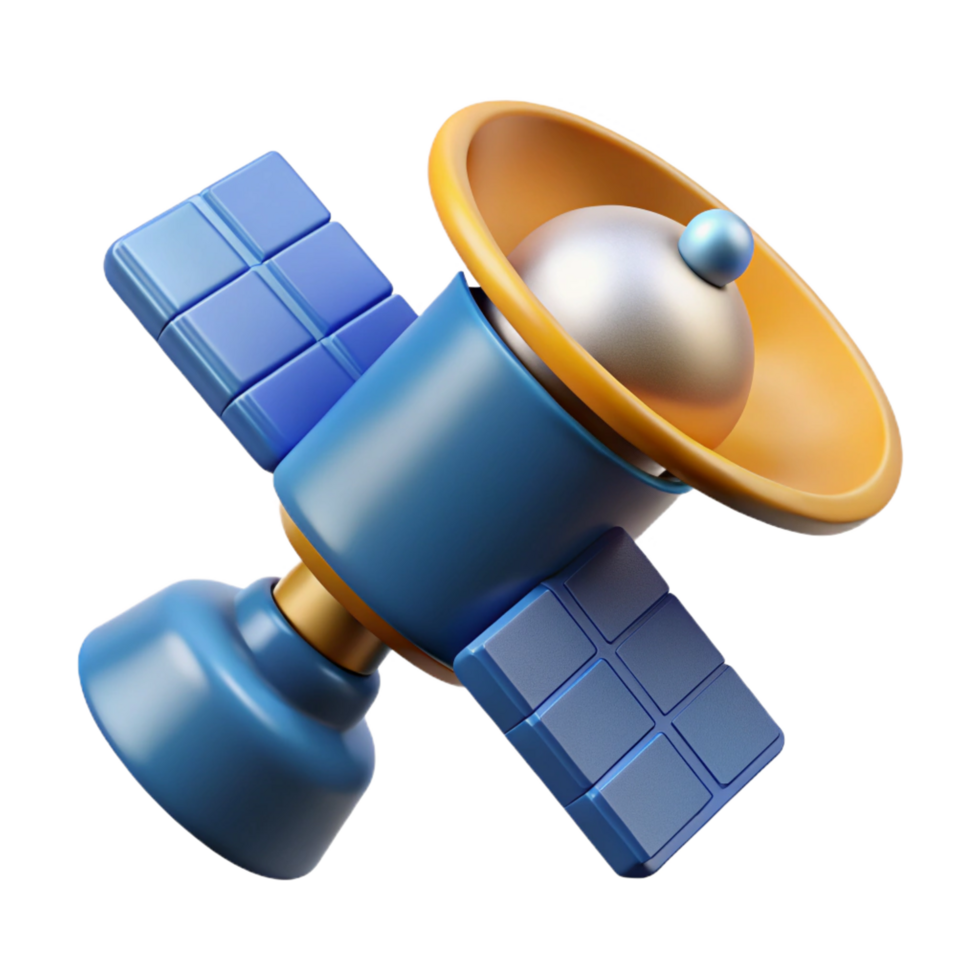 magnificent rustic Communication technology satellite icon professional png