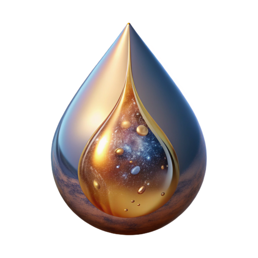 beautiful classic Single Tear Drop Cutout with Realistic Water Effect professional png