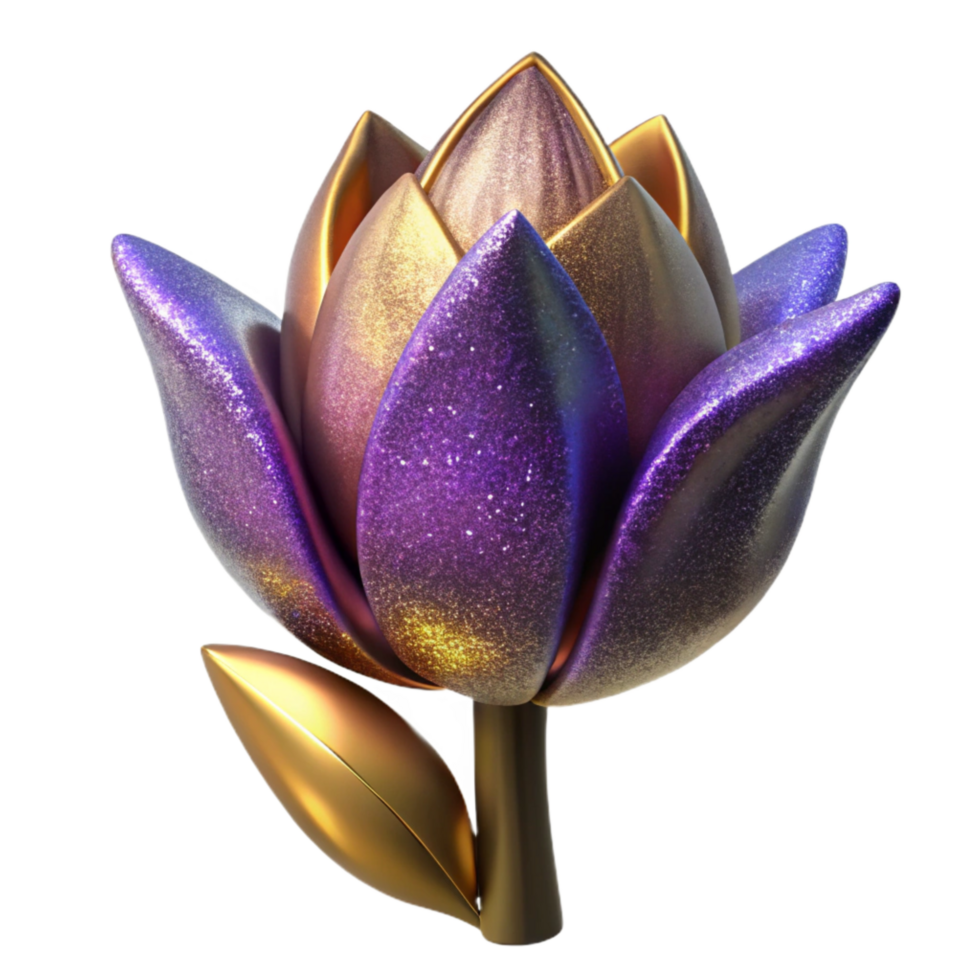 stunning vintage Single Tulip Front View Isolated Element professional png