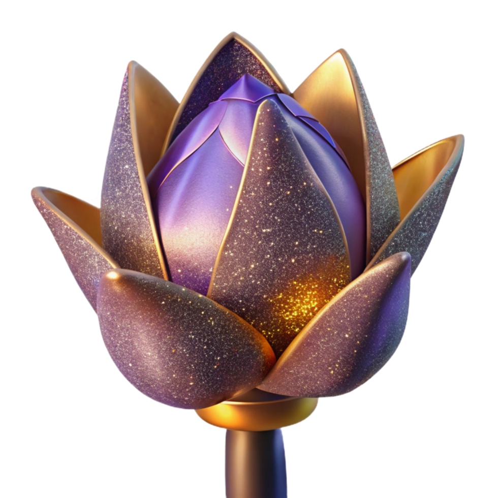 beautiful traditional Single Tulip Front View Isolated Element authentic png