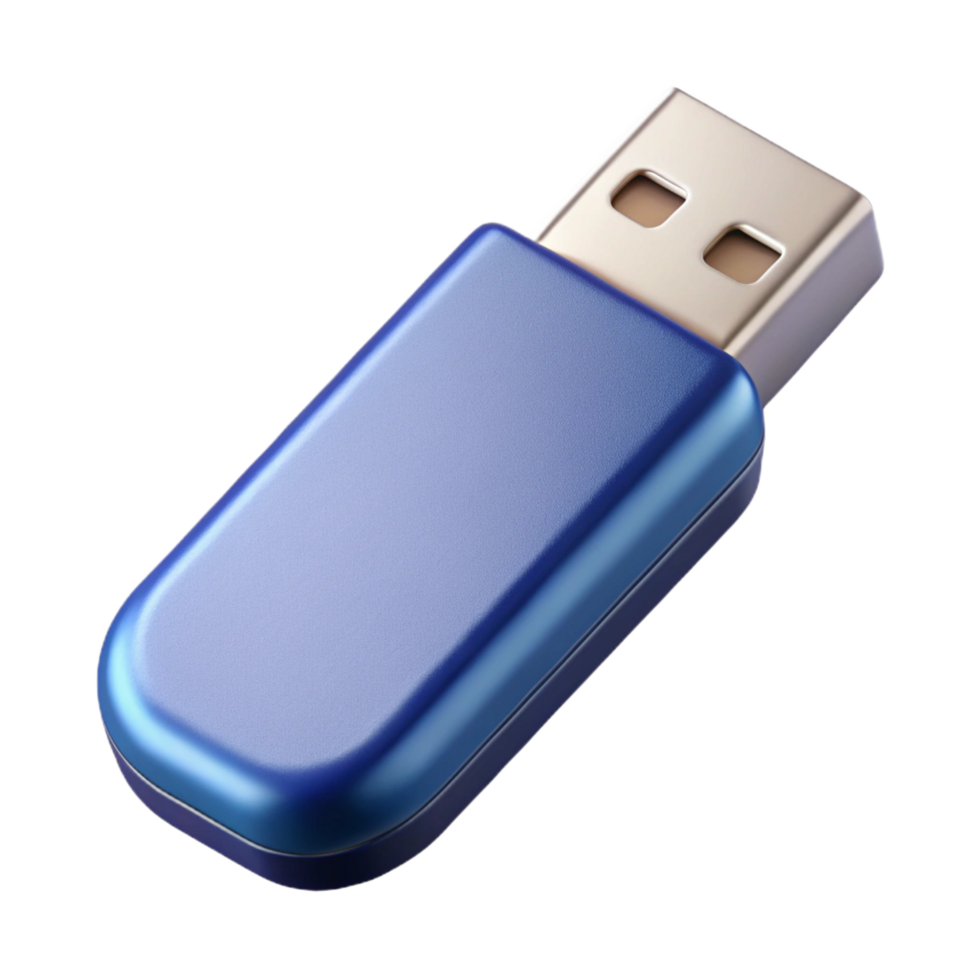magnificent minimalist USB flash drive with metal casing detailed png