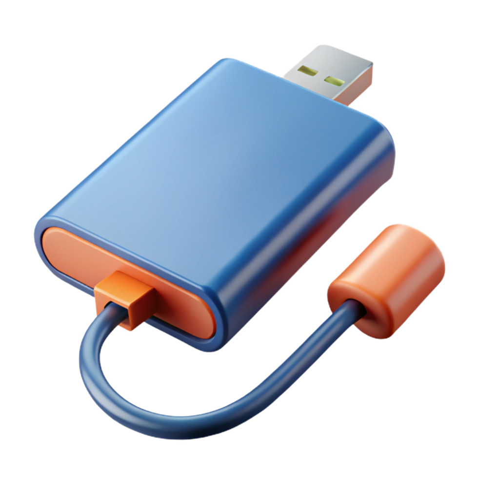 magnificent rustic External hard drive with USB cable high resolution png