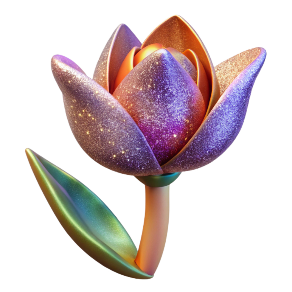 extraordinary contemporary Single Tulip Front View Isolated Element premium png
