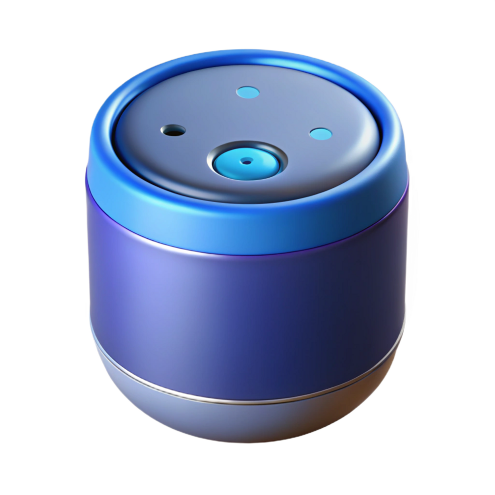 beautiful modern Smart speaker with voice assistant activated professional png