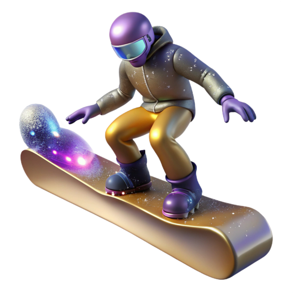 beautiful modern Skeleton Athlete Reaching High Speeds Isolated with Thrilling Descent detailed png
