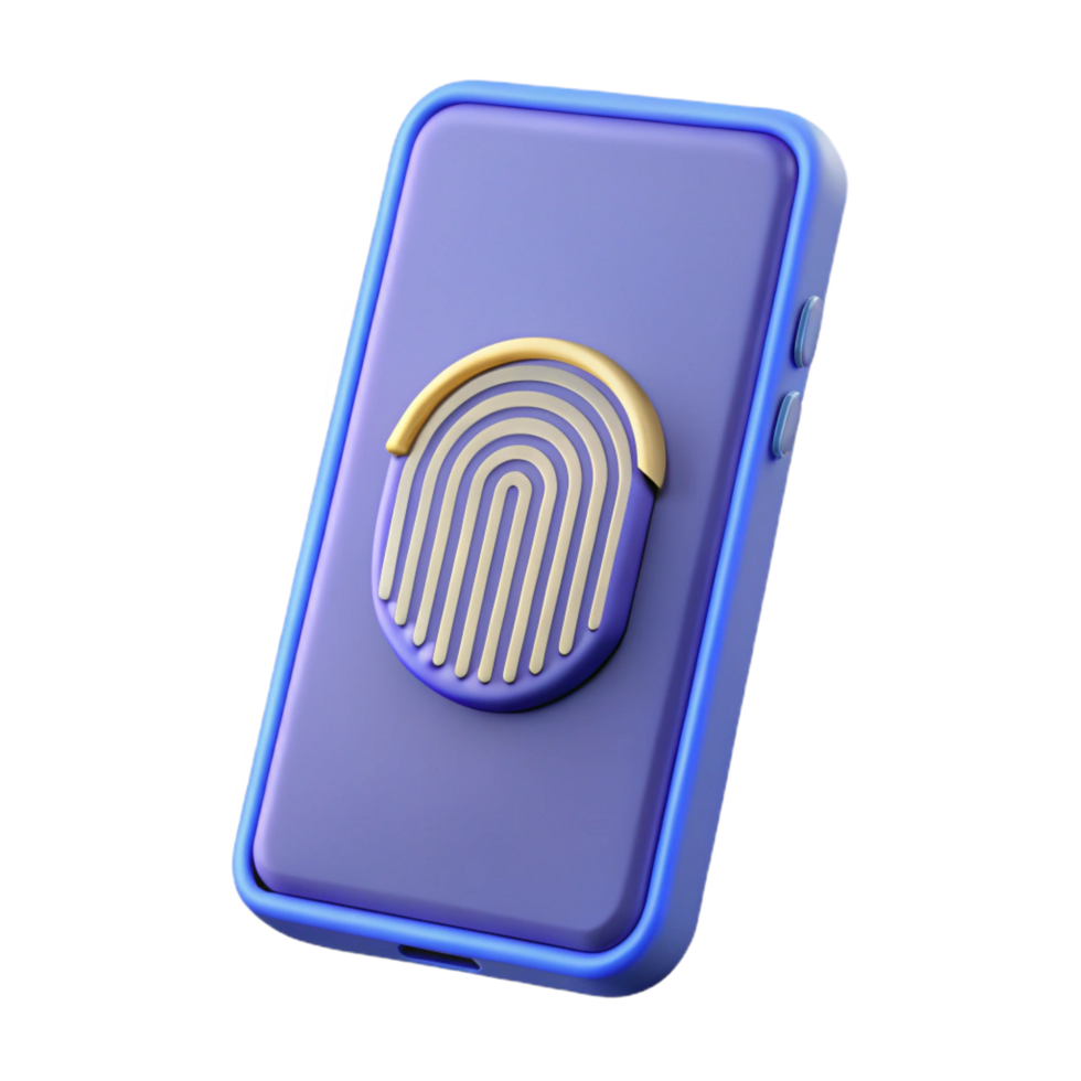 impressive vintage Smartphone with fingerprint sensor genuine png