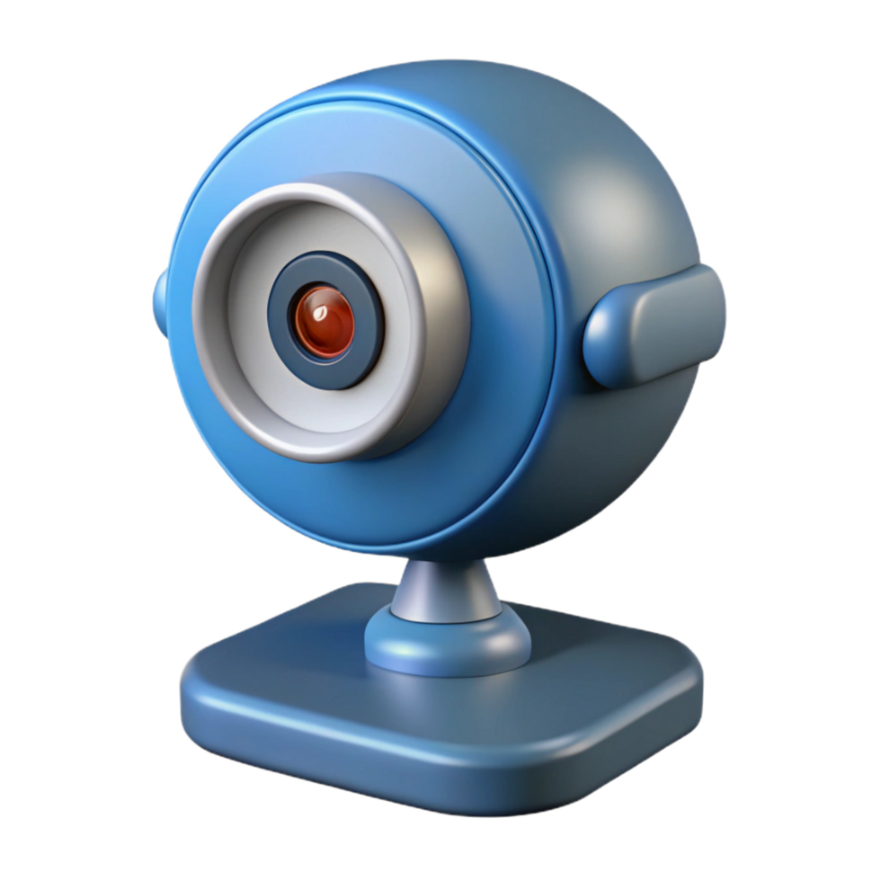 elegant minimalist Webcam with privacy shutter closed high resolution png