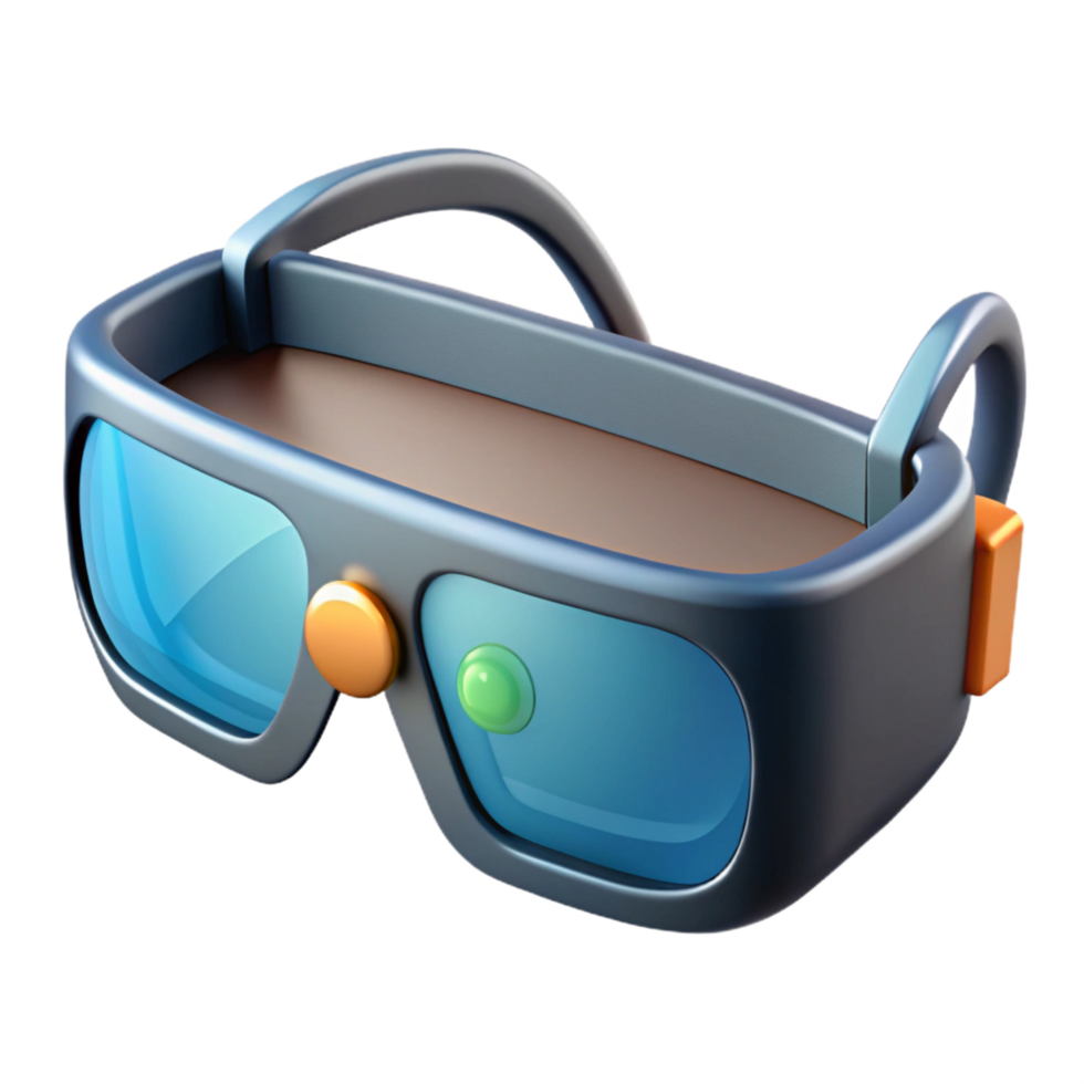 impressive contemporary Smart glasses with augmented reality display high resolution png