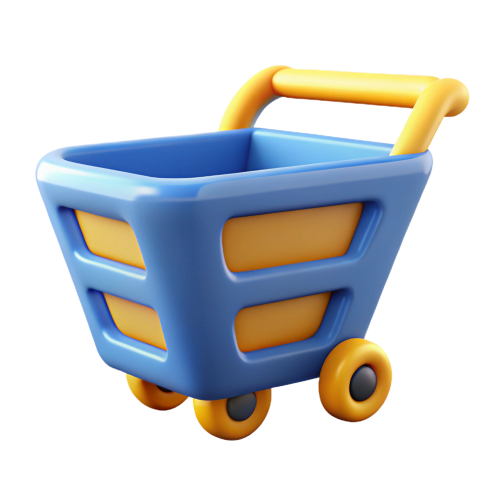 extraordinary minimalist E-commerce shopping cart icon 4K png