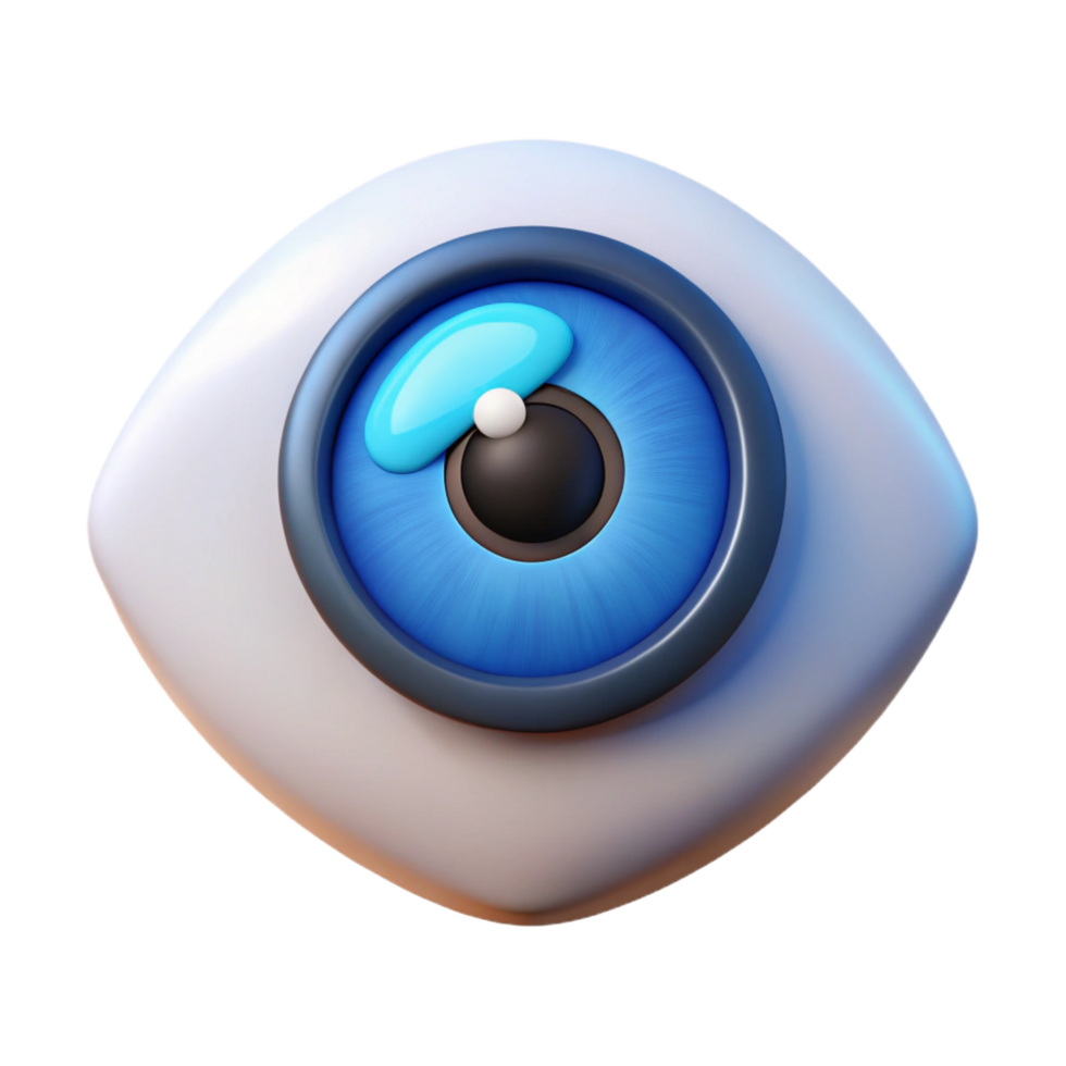 elegant minimalist Biometric eye scanner high resolution png