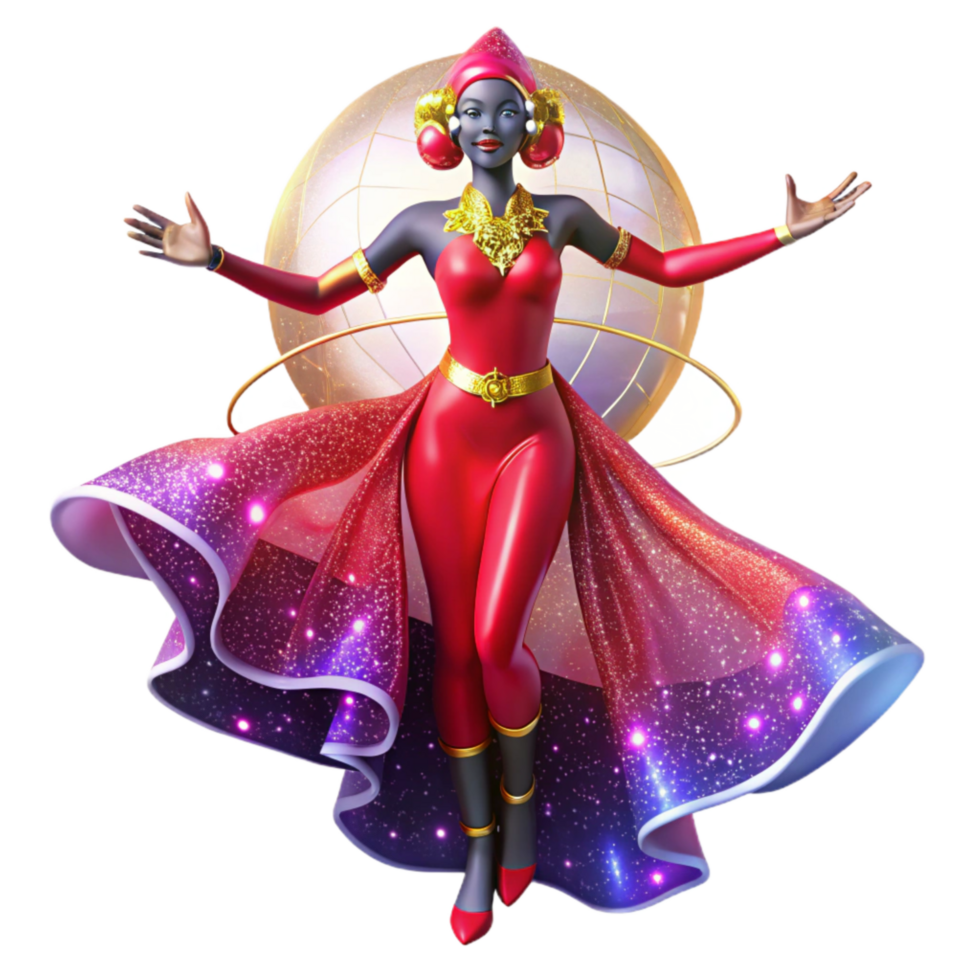 magnificent minimalist Solo Dancer in Red Dress Transparent with Minimalist Style exclusive png