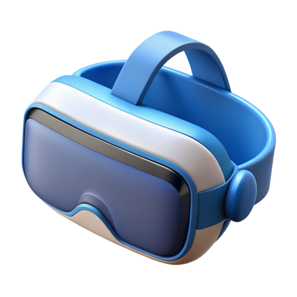 stunning abstract VR headset, virtual reality goggles original png