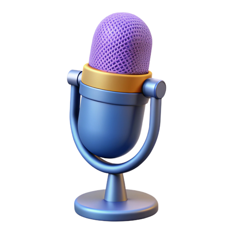 magnificent classic Microphone, professional recording 4K png