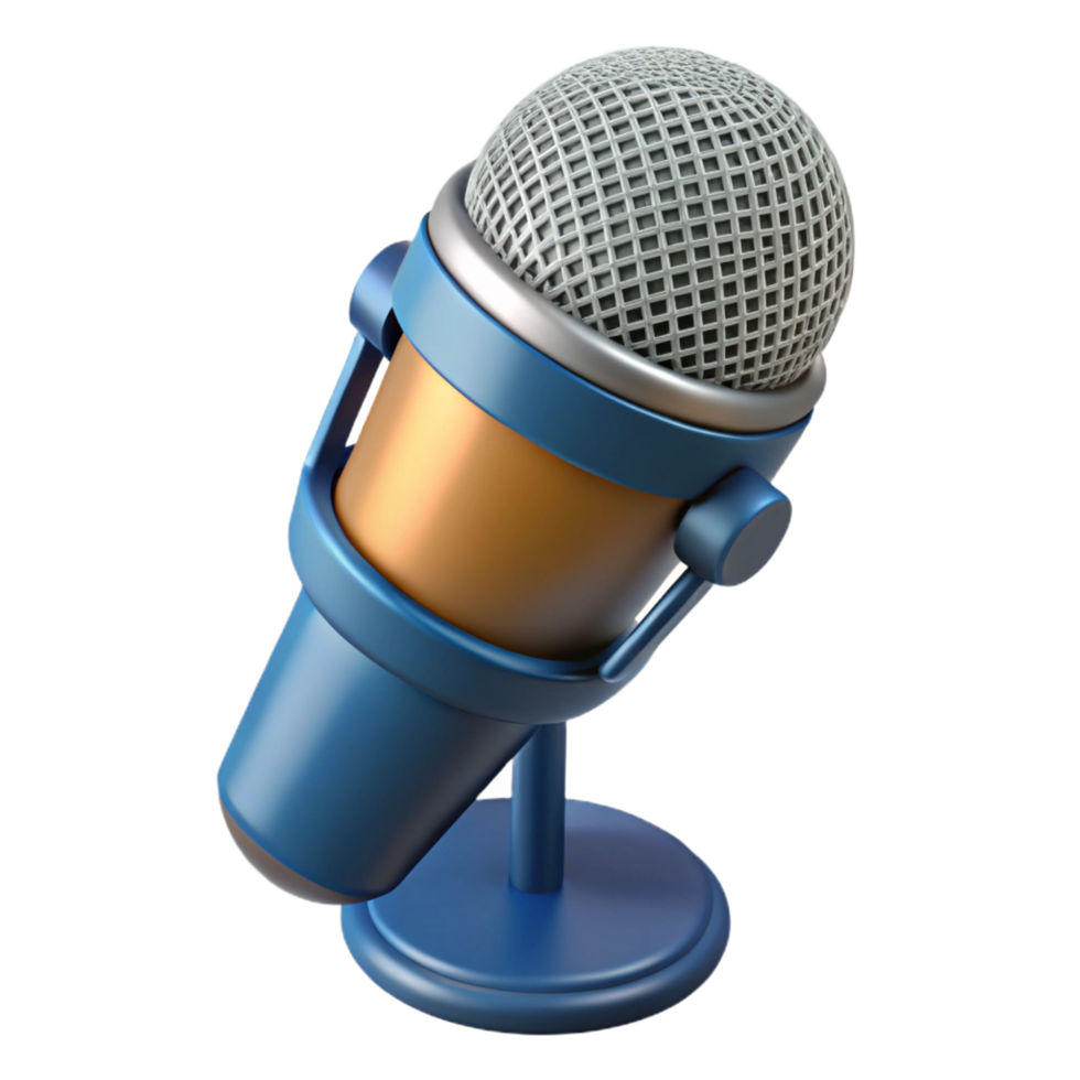 wonderful abstract Microphone, professional recording high resolution png