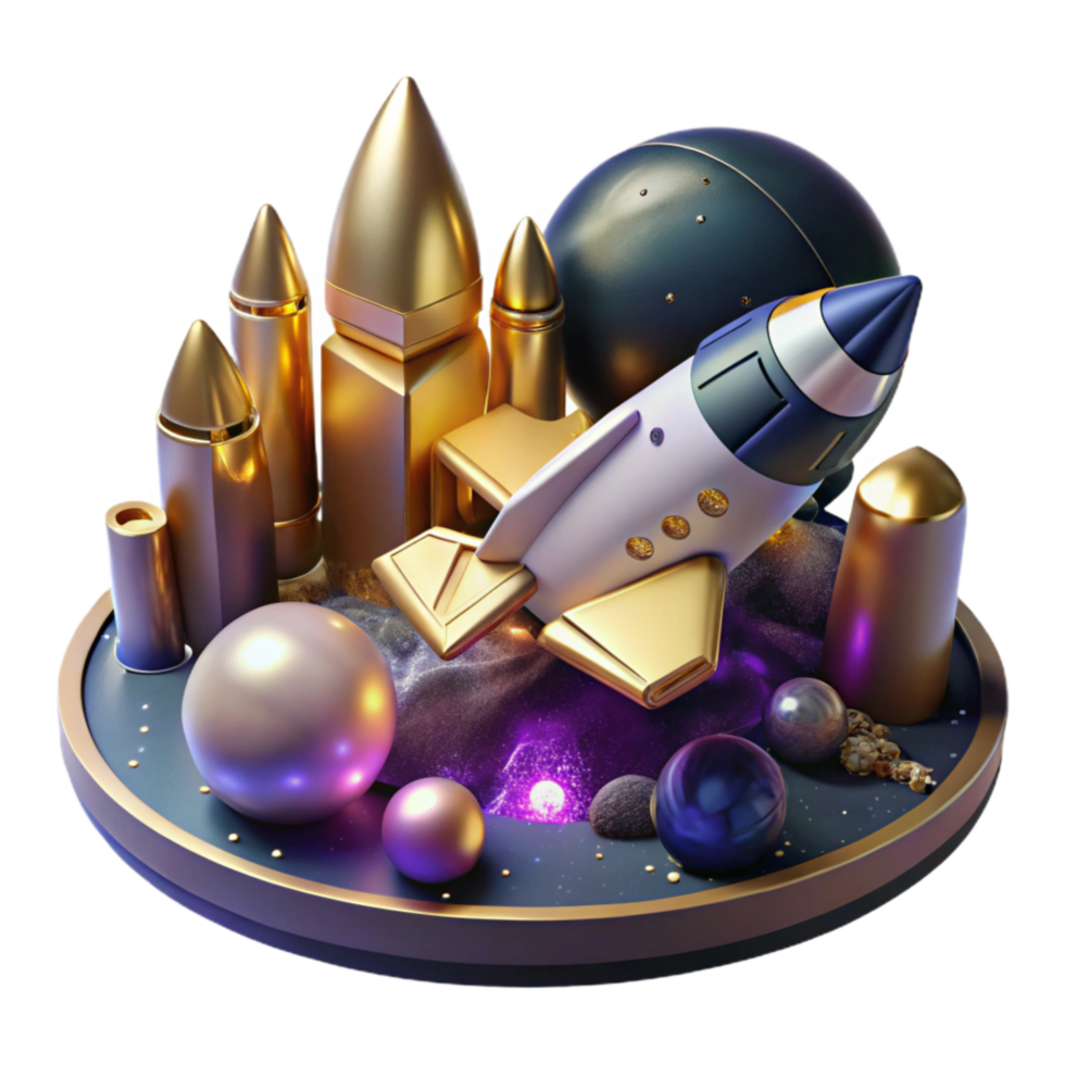 impressive abstract Space Shuttle Docking with Space Station Cutout high resolution png