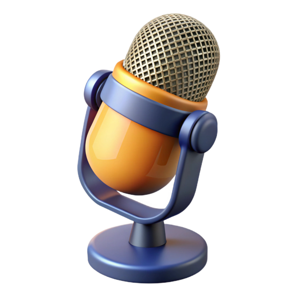 serene traditional Microphone, professional recording premium png