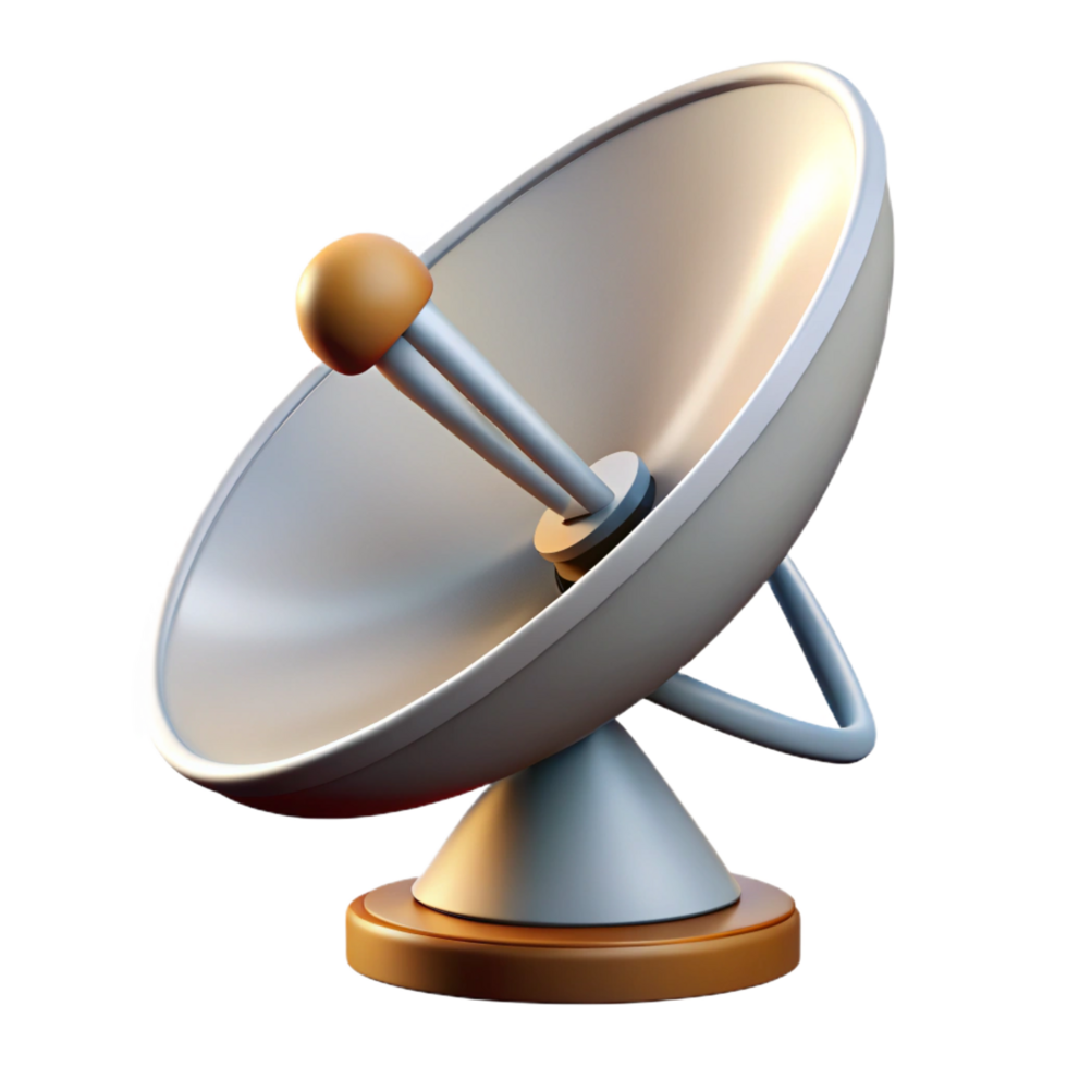 wonderful minimalist Satellite dish, communication technology exclusive png