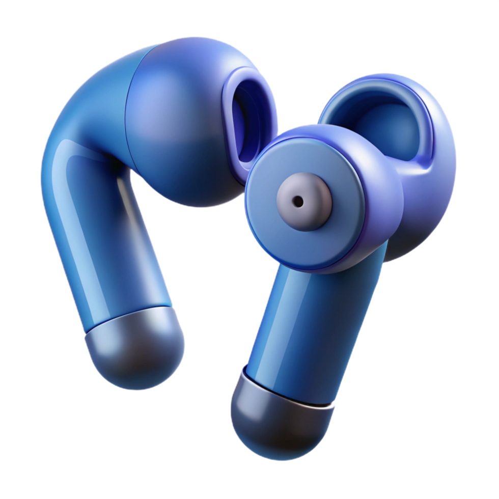 elegant modern Wireless earbuds, Bluetooth connectivity high quality png