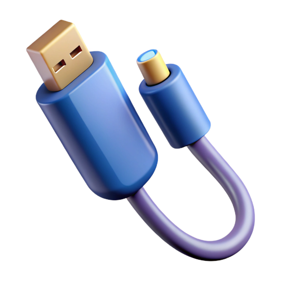 magnificent artistic USB cable, data transfer professional png