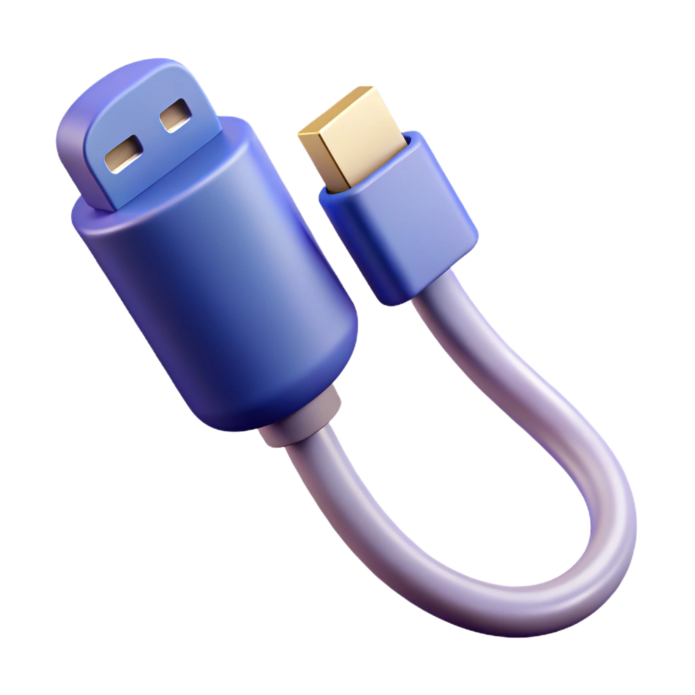 wonderful modern USB cable, data transfer 4K png