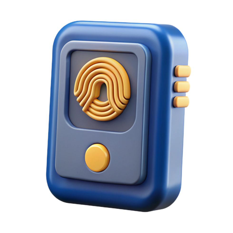 dramatic classic Biometric scanner, security identification genuine png