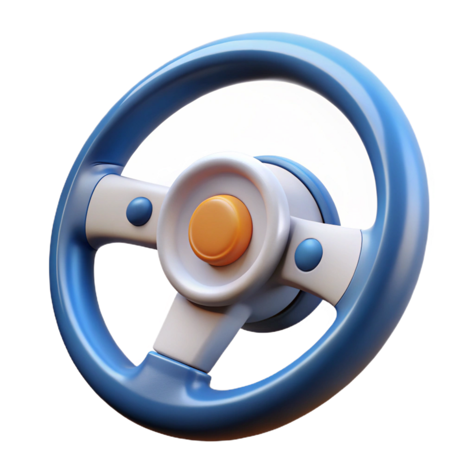 magnificent minimalist Self-driving car steering wheel authentic png