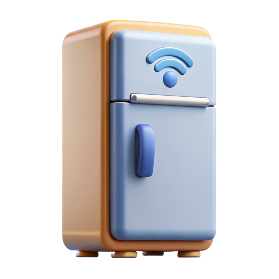 dramatic rustic Smart refrigerator, internet connected original png