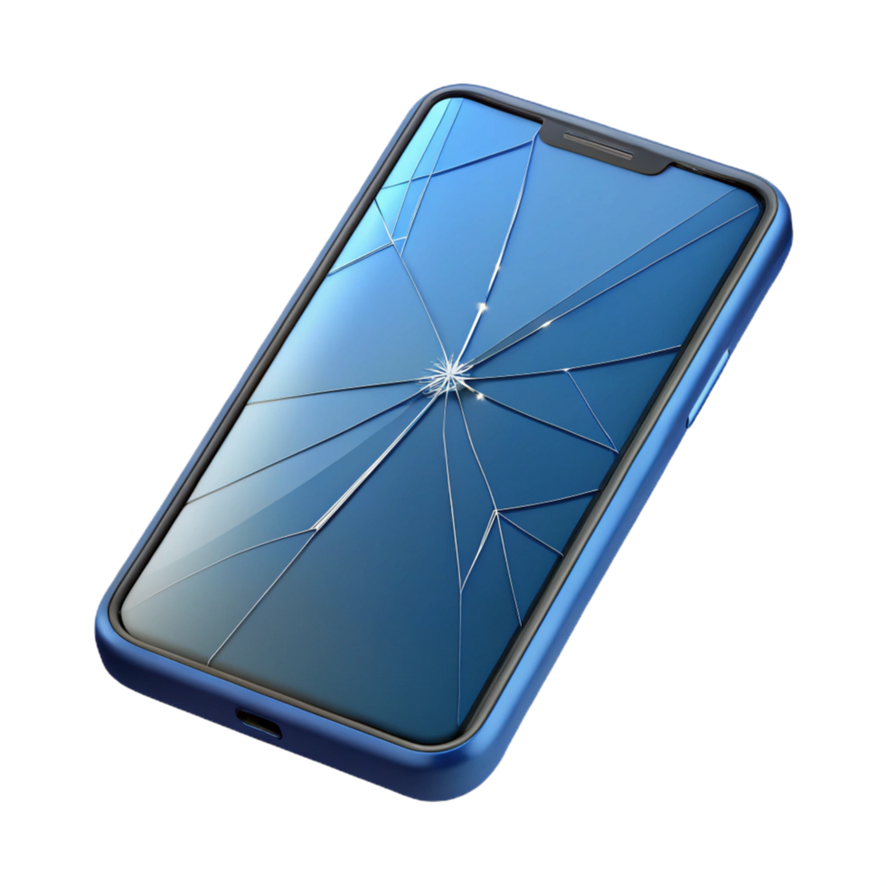 extraordinary vintage Broken smartphone screen, cracked glass exclusive png