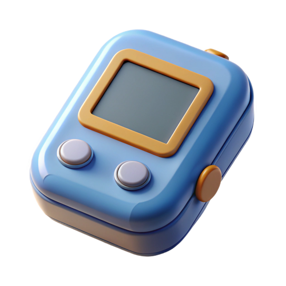 beautiful abstract Pager, old communication device authentic png
