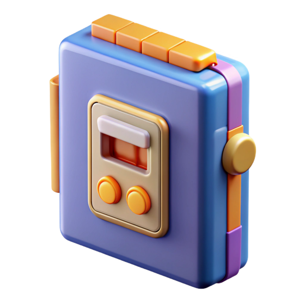 serene rustic Walkman, portable cassette player genuine png