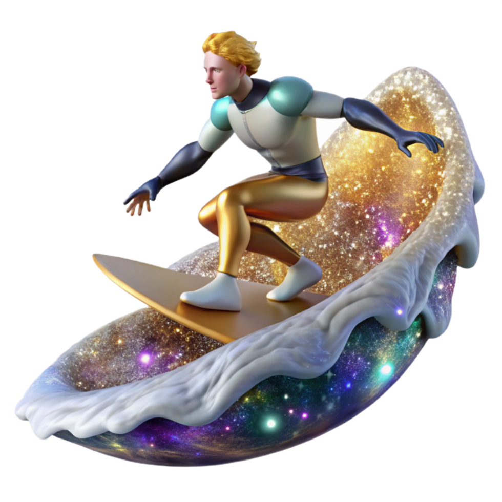 extraordinary modern Surfer Riding Large Wave Cutout genuine png