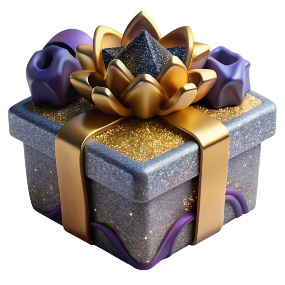 vibrant traditional Surprise Box Opening with Light Isolated Element high resolution png