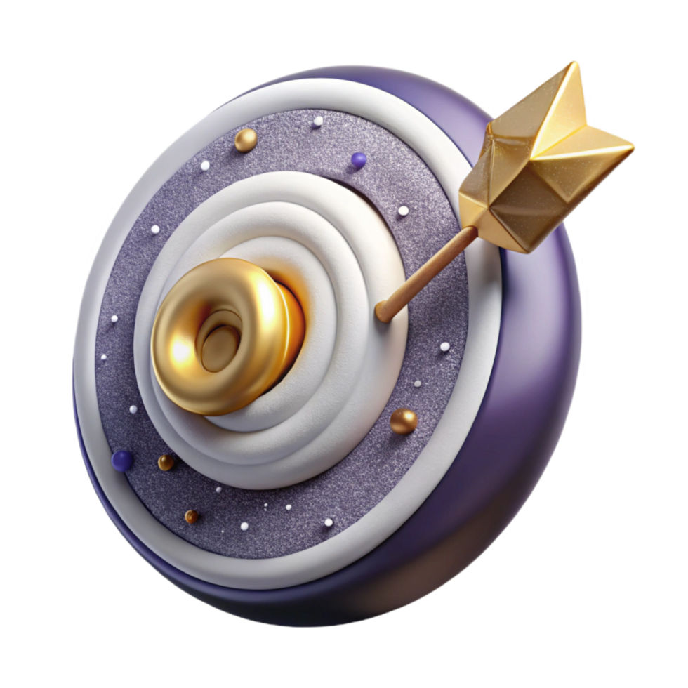 stunning rustic Target with Arrow Cutout on White high resolution png