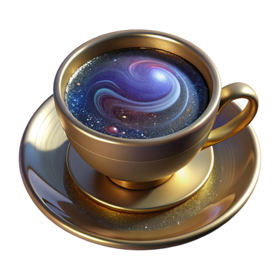 magnificent vintage Teacup with Saucer Top View Transparent Background exclusive png
