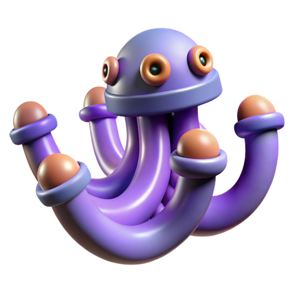 stunning classic Alien tentacle with suction cups authentic png