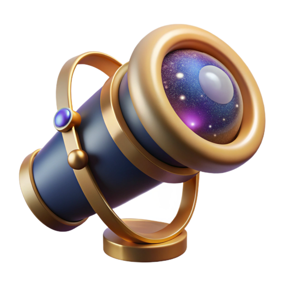 wonderful contemporary Telescope Viewing Saturn Isolated Transparent Background high resolution png
