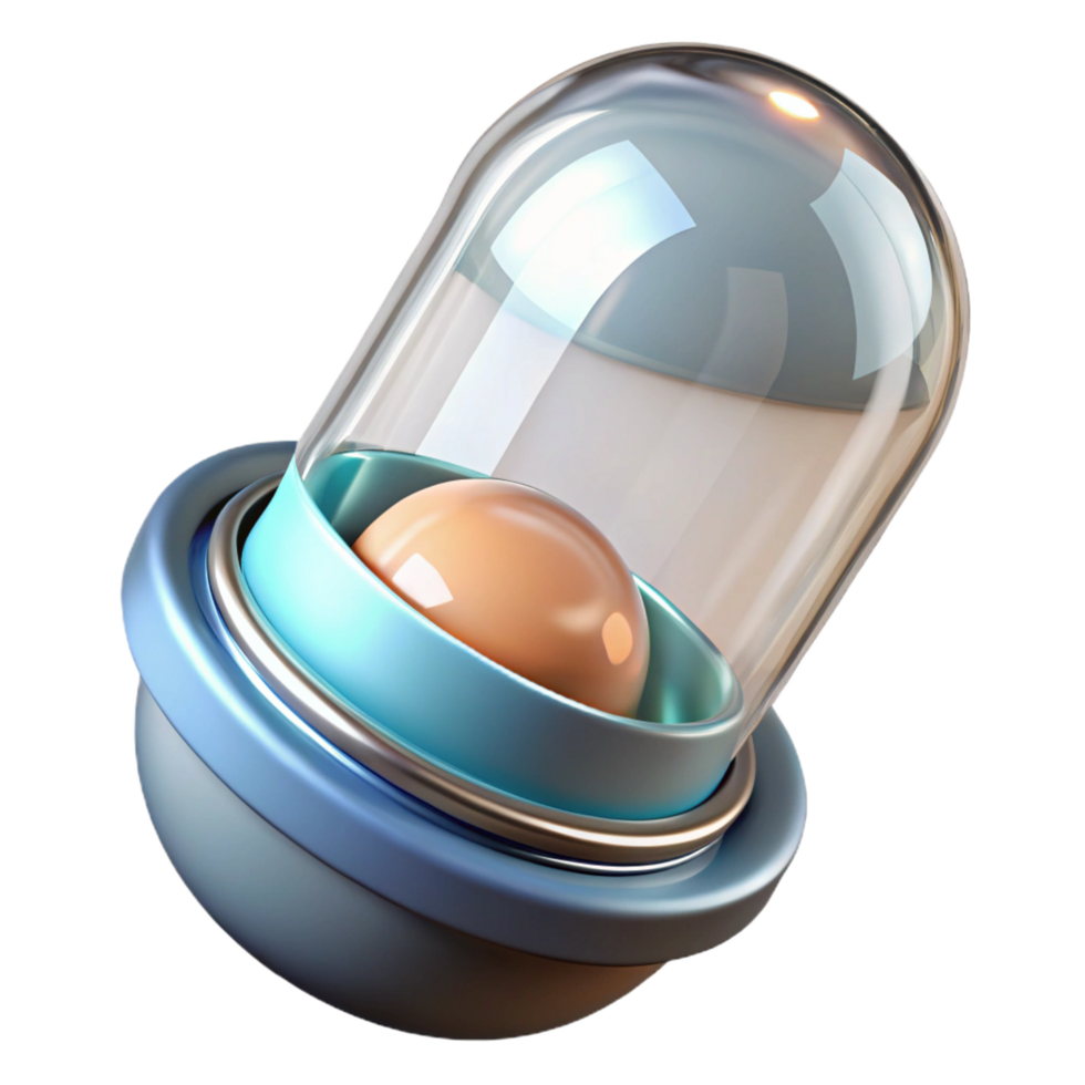 magnificent modern Futuristic medical capsule with transparent shell original png