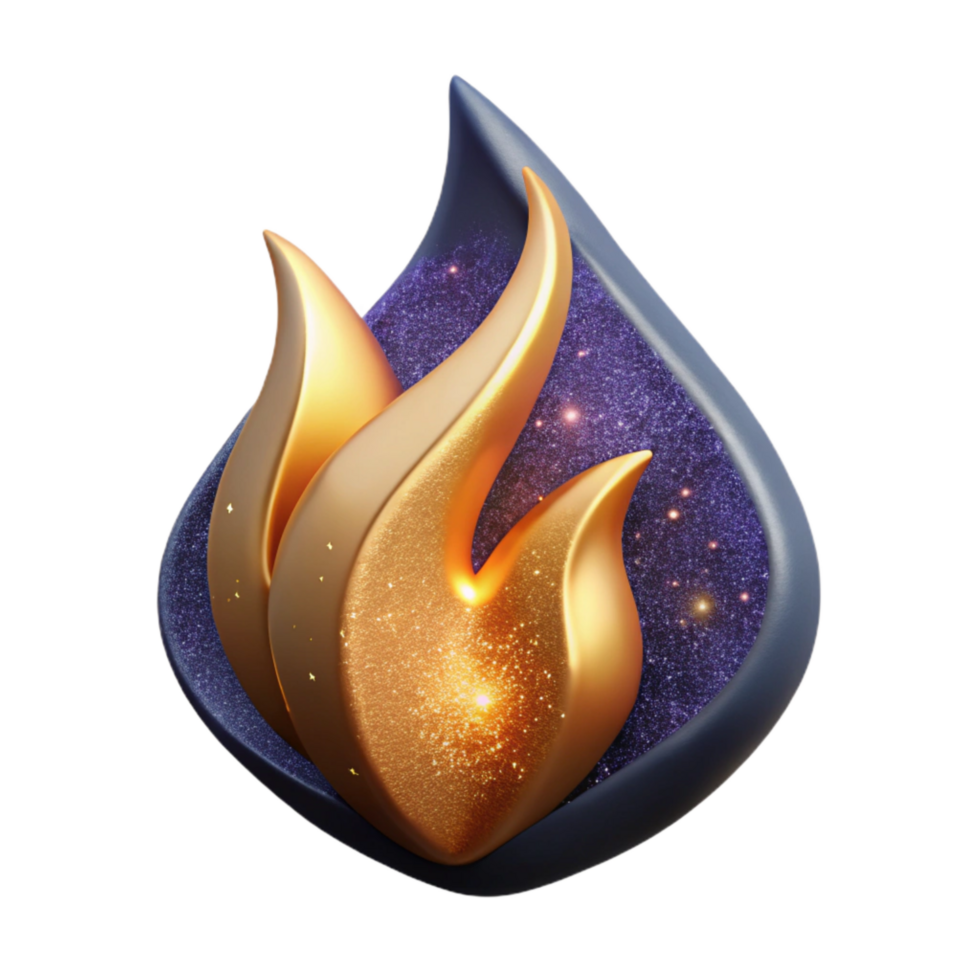 extraordinary modern Torch Flame with Wind Effect Isolated detailed png