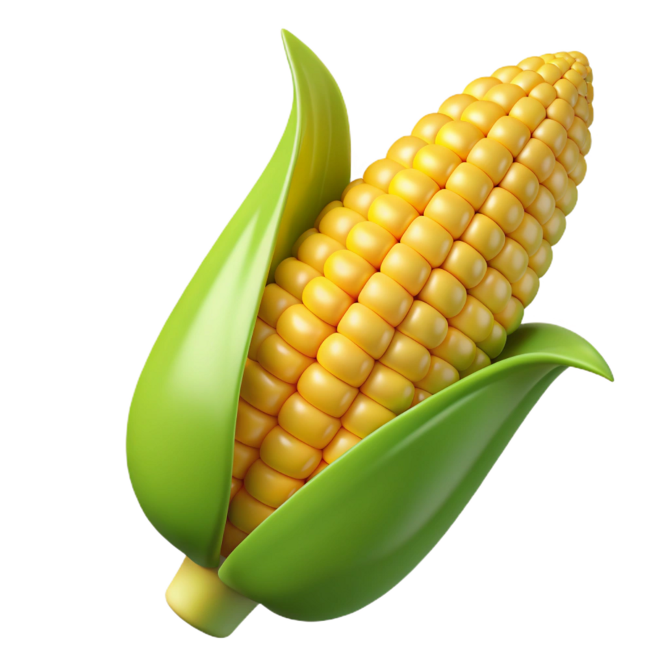 dramatic traditional Ear of corn kernels visible detailed png