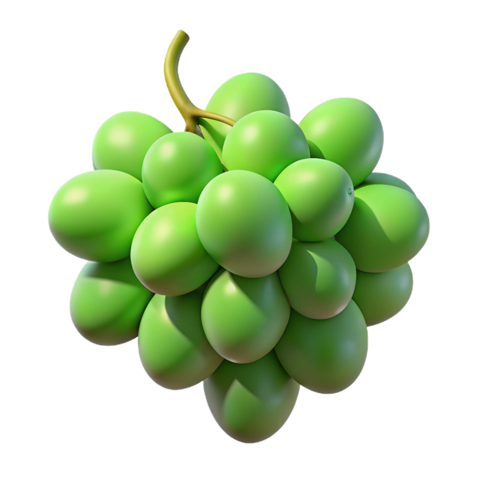 beautiful abstract Bunch of green grapes genuine png